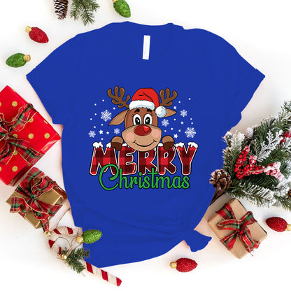 Merry Christmas Printed T-shirt