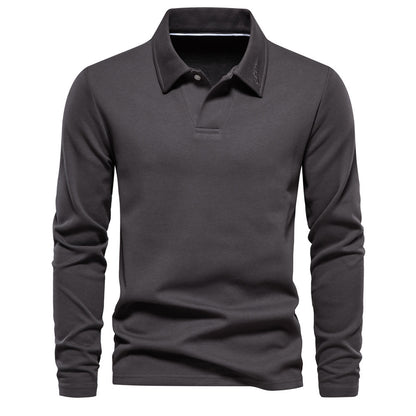 Long-sleeved Polo Shirt Men's