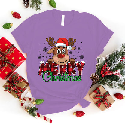 Merry Christmas Printed T-shirt