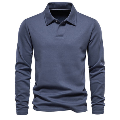 Long-sleeved Polo Shirt Men's