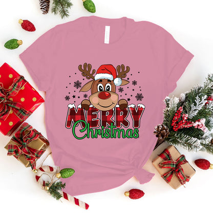 Merry Christmas Printed T-shirt