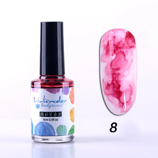 Nail Polish DIY Watercolor Nail Ink Blooming Gel Smoke Smudge Varnish Manicure Nail Art Decoration Marble Effect Esmalte De Uñas