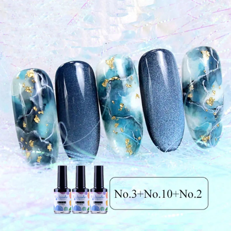 Nail Polish DIY Watercolor Nail Ink Blooming Gel Smoke Smudge Varnish Manicure Nail Art Decoration Marble Effect Esmalte De Uñas