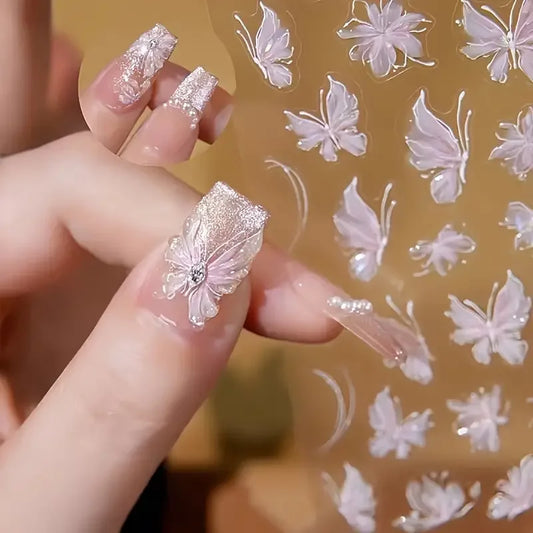 Butterfly Nail Stickers / Butterfly Nail Art Stickers for Parties Wedding Dating