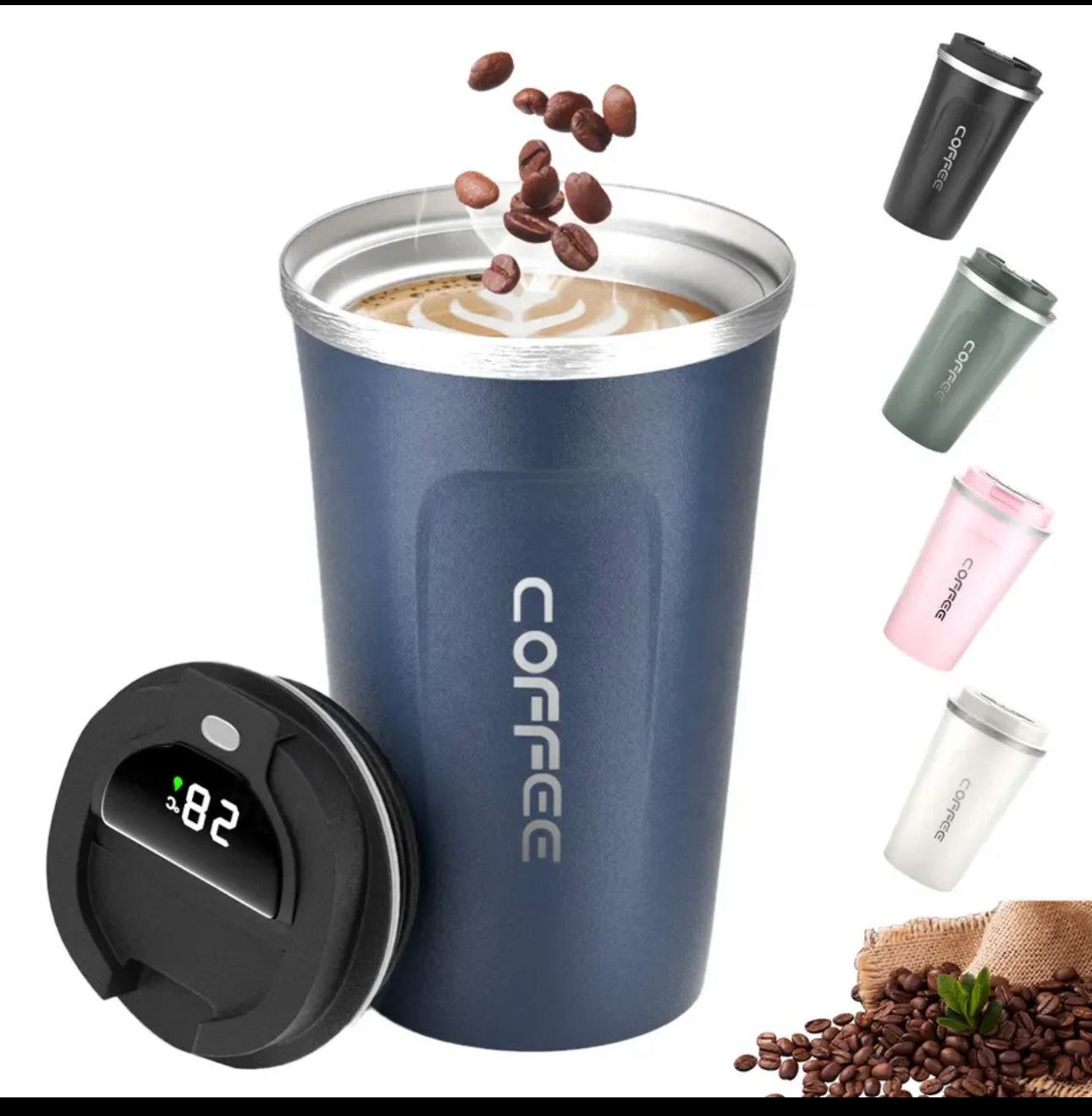 Stainless Steel Smart Temperature control Coffee Mug