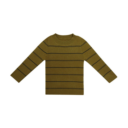 Arrival Kids Unisex Soft Comfortable Knitted Long Sleeves Striped Top